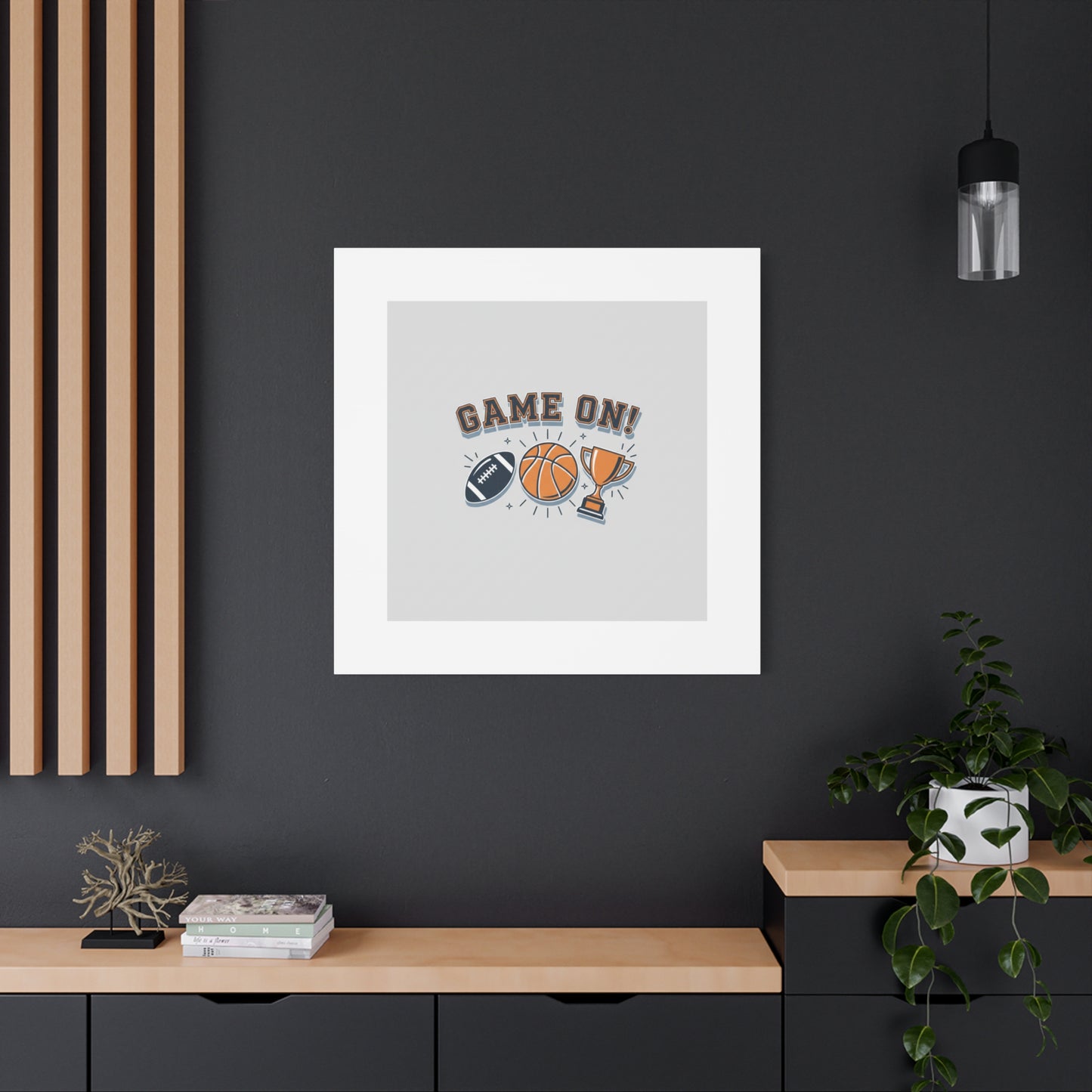 Game On! Matte Canvas, Stretched | Playoff Bracket Poster, Sports Prediction Print