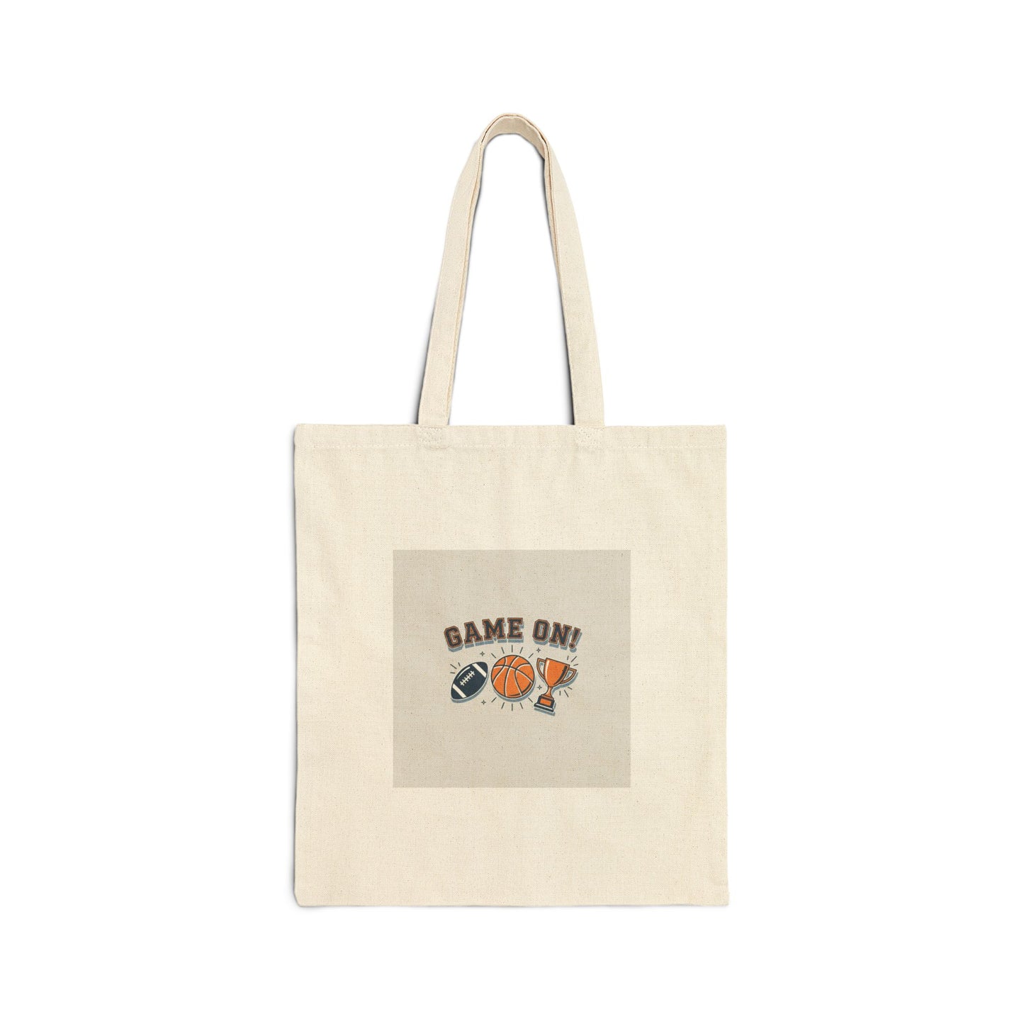 Game On Bracket Tote | Sports Bracket Humor, Playoff Prediction Canvas Tote