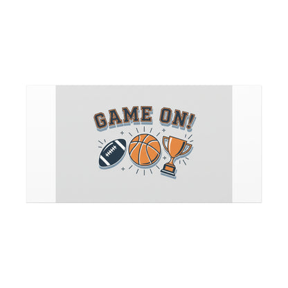 Game On! Matte Canvas, Stretched | Playoff Bracket Poster, Sports Prediction Print