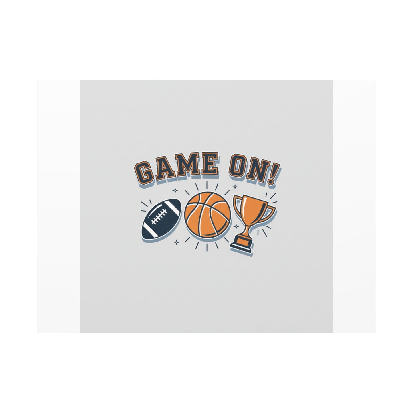 Game On! Matte Canvas, Stretched | Playoff Bracket Poster, Sports Prediction Print