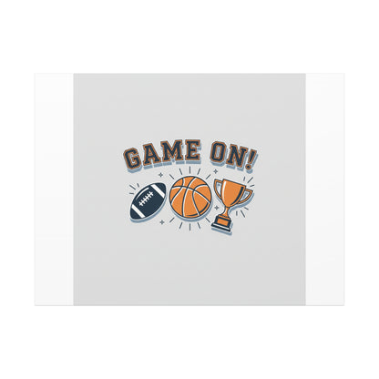 Game On! Matte Canvas, Stretched | Playoff Bracket Poster, Sports Prediction Print