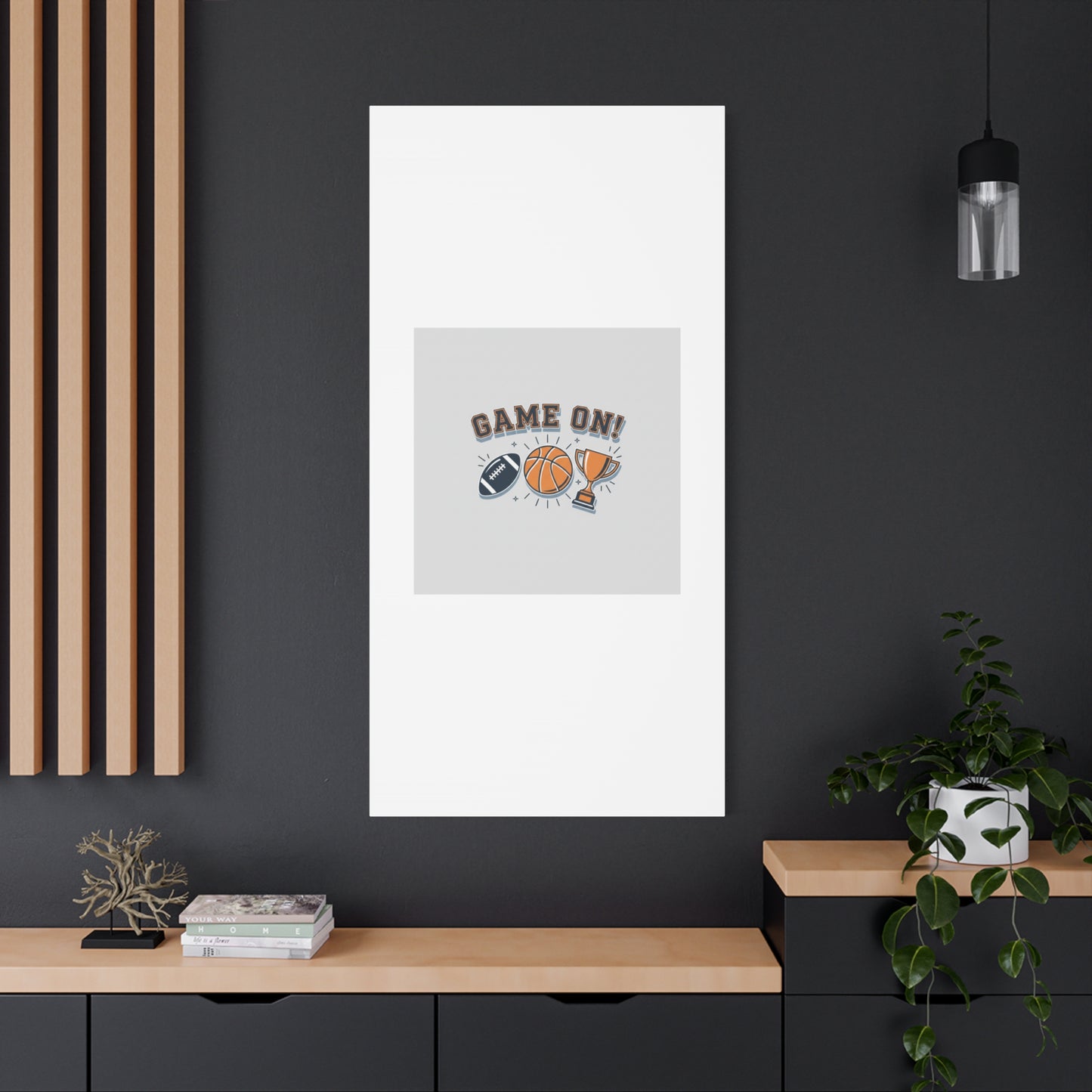 Game On! Matte Canvas, Stretched | Playoff Bracket Poster, Sports Prediction Print