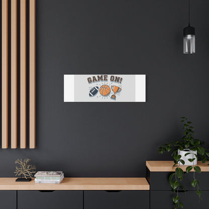 Game On! Matte Canvas, Stretched | Playoff Bracket Poster, Sports Prediction Print