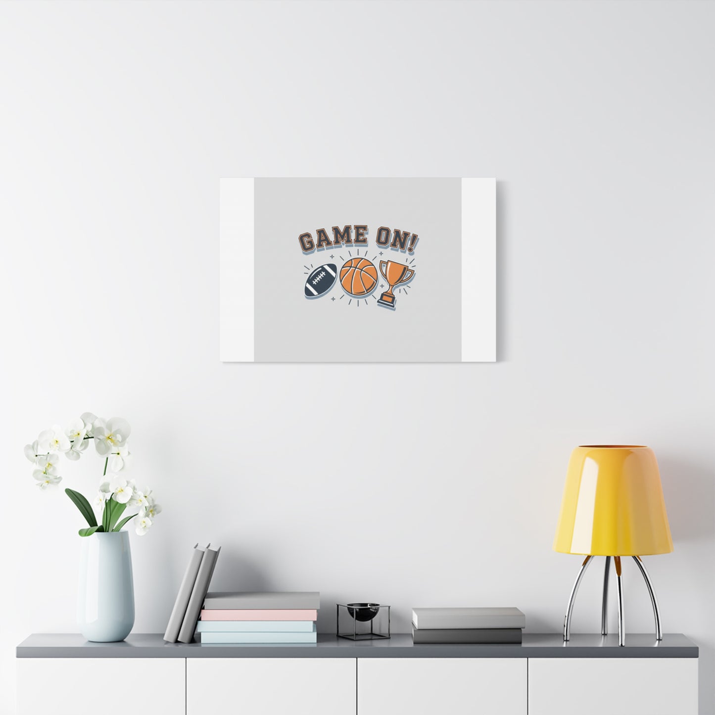 Game On! Matte Canvas, Stretched | Playoff Bracket Poster, Sports Prediction Print