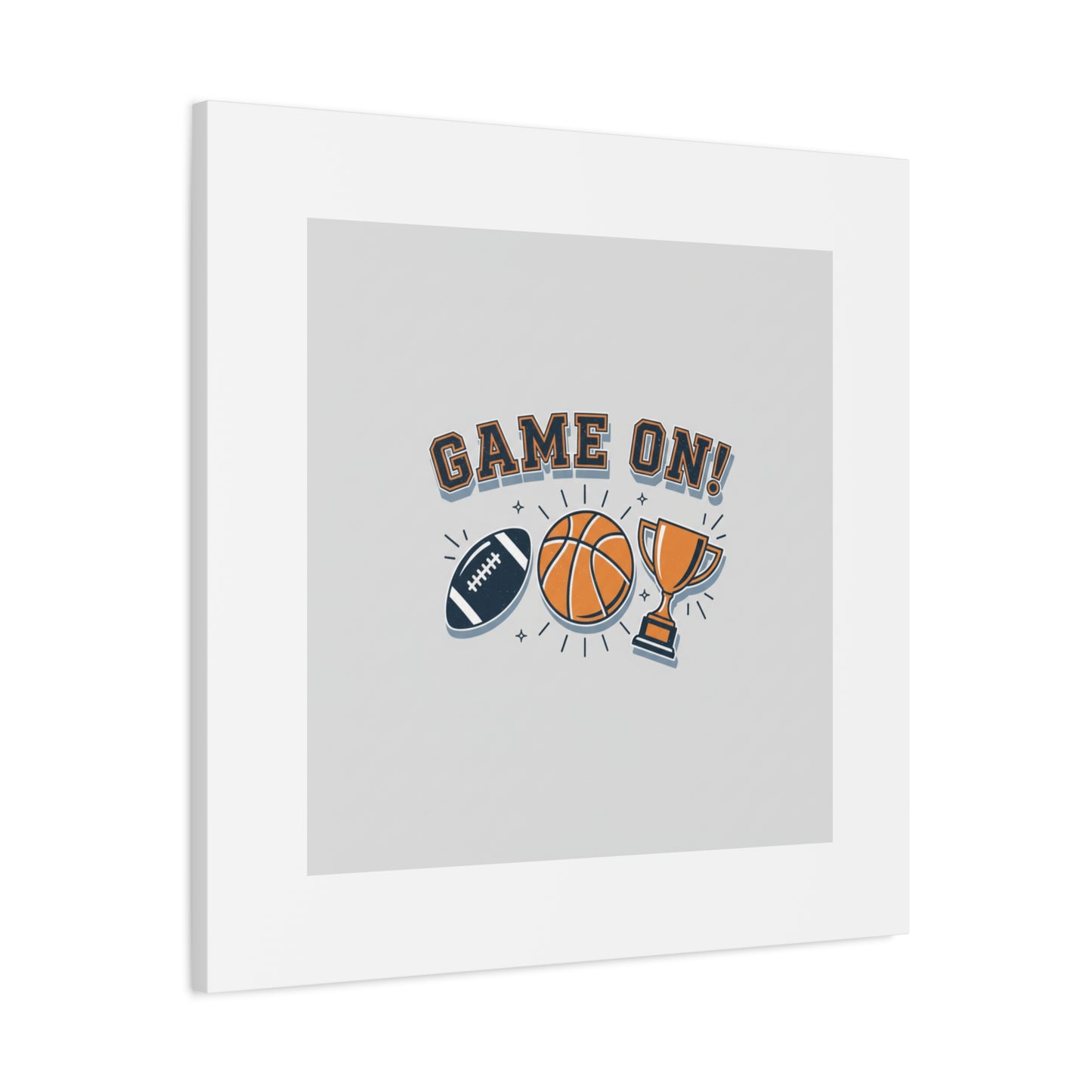 Game On! Matte Canvas, Stretched | Playoff Bracket Poster, Sports Prediction Print