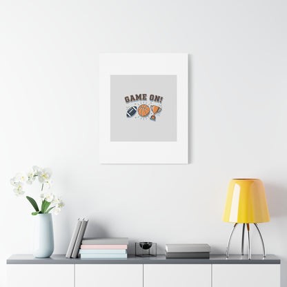 Game On! Matte Canvas, Stretched | Playoff Bracket Poster, Sports Prediction Print