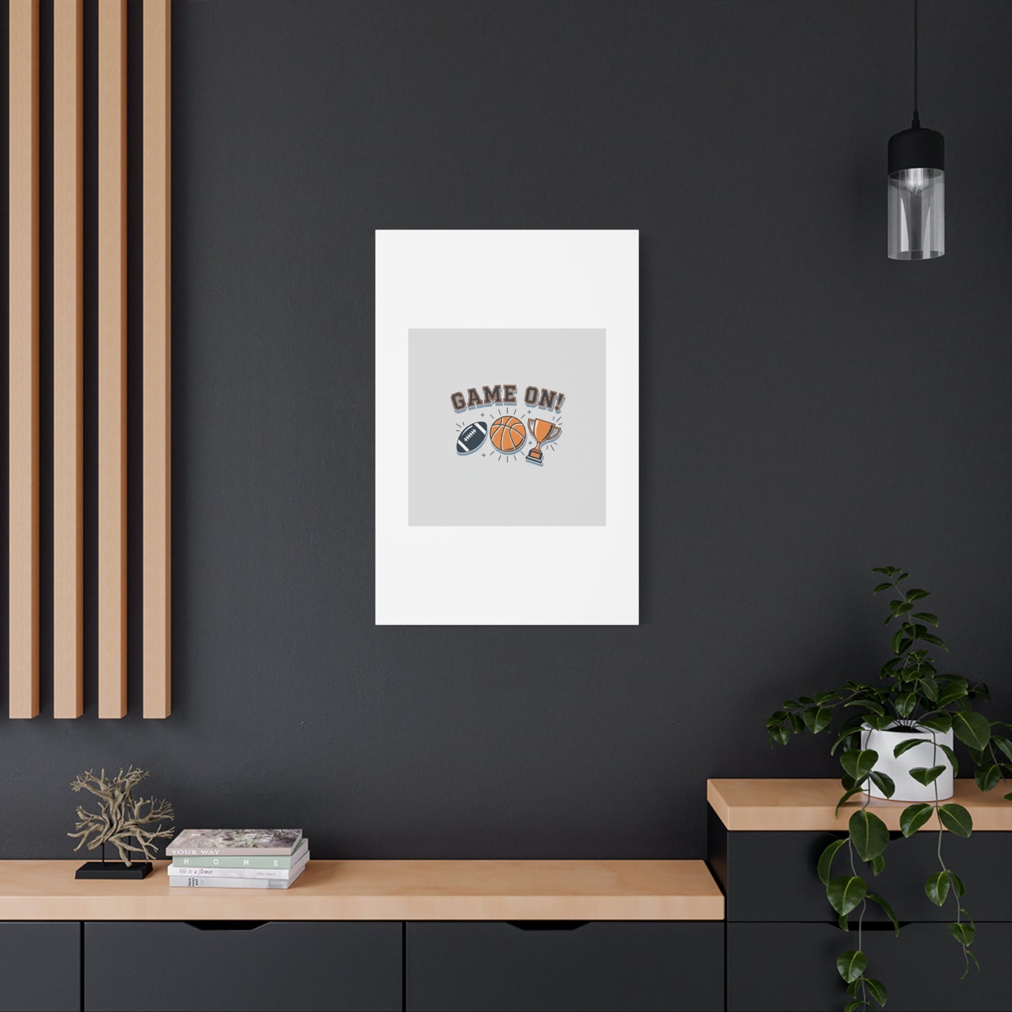 Game On! Matte Canvas, Stretched | Playoff Bracket Poster, Sports Prediction Print