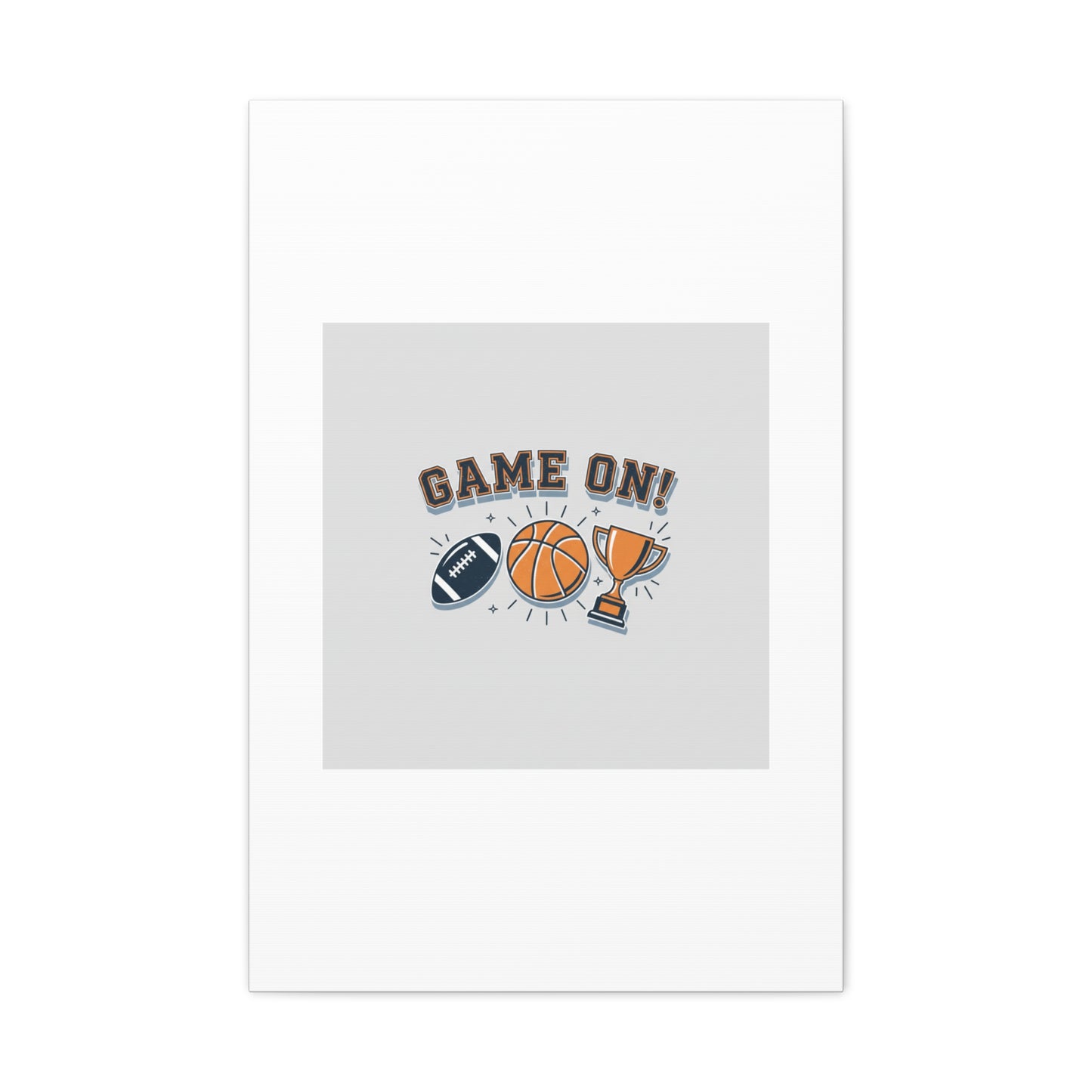 Game On! Matte Canvas, Stretched | Playoff Bracket Poster, Sports Prediction Print