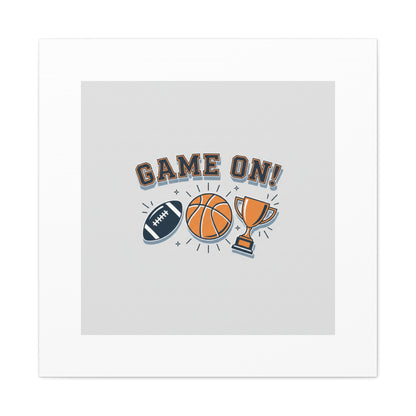 Game On! Matte Canvas, Stretched | Playoff Bracket Poster, Sports Prediction Print