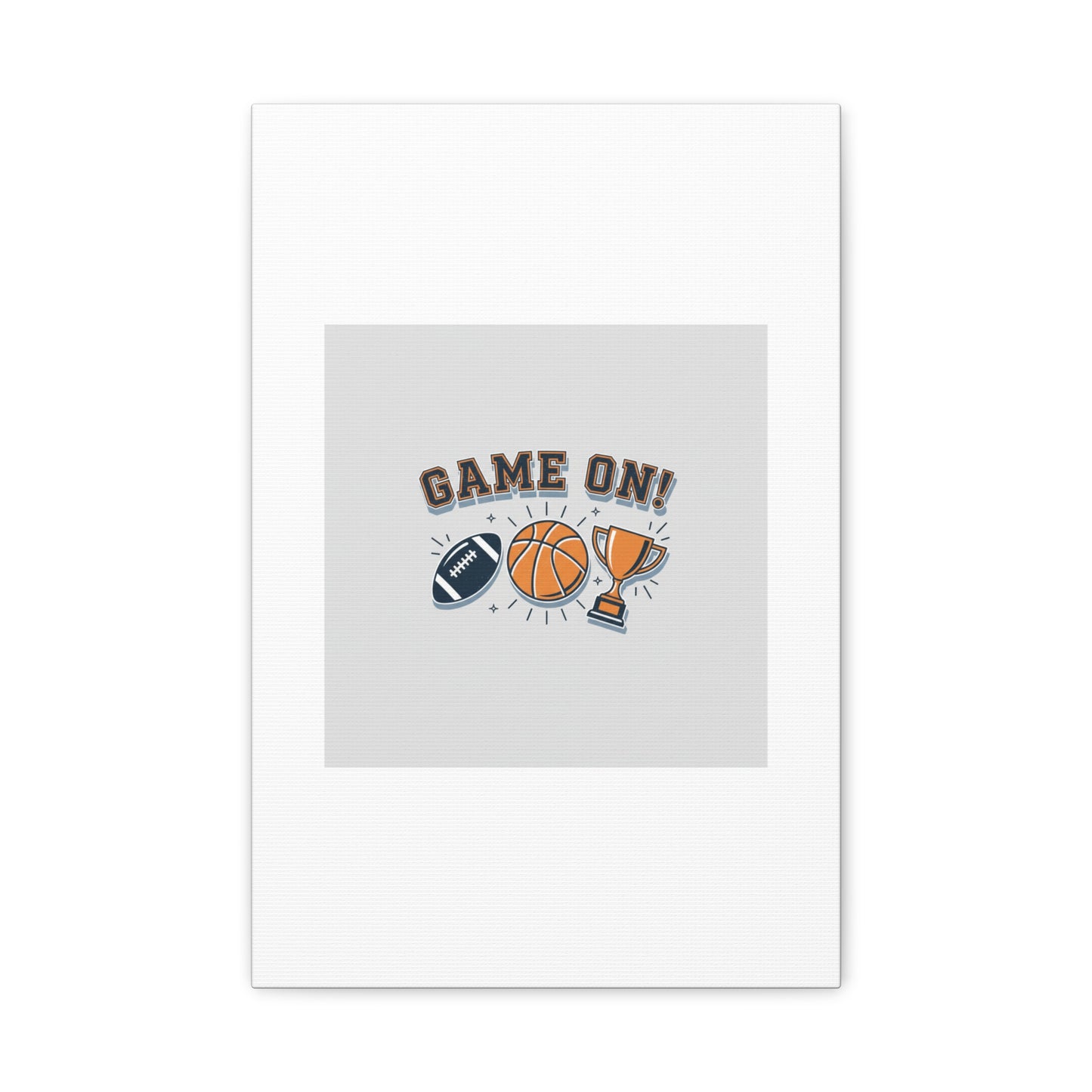 Game On! Matte Canvas, Stretched | Playoff Bracket Poster, Sports Prediction Print