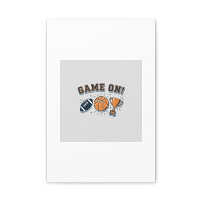 Game On! Matte Canvas, Stretched | Playoff Bracket Poster, Sports Prediction Print