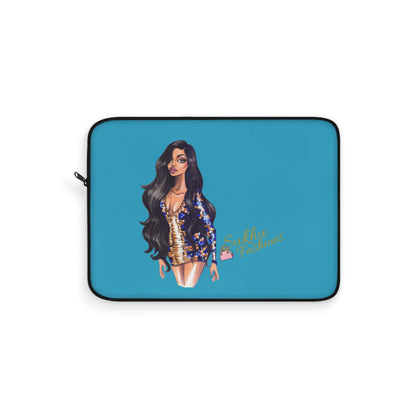 Stylish Girl Laptop Sleeve — Fashion Illustration Laptop Case