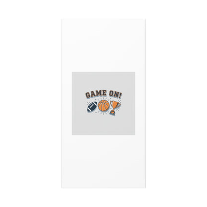 Game On! Matte Canvas, Stretched | Playoff Bracket Poster, Sports Prediction Print