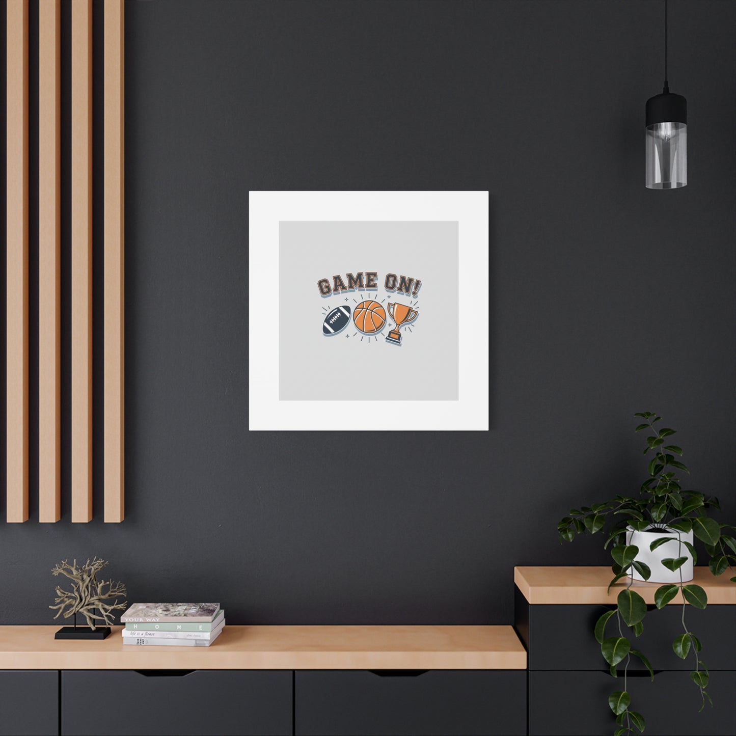 Game On! Matte Canvas, Stretched | Playoff Bracket Poster, Sports Prediction Print