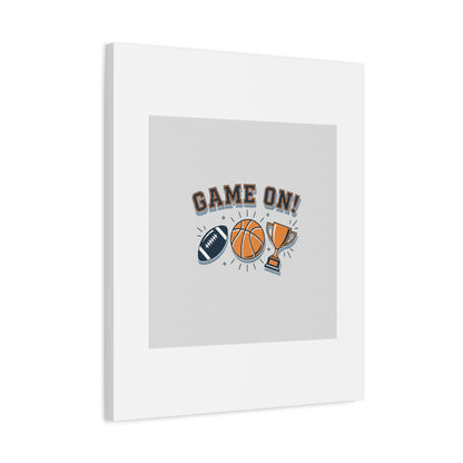 Game On! Matte Canvas, Stretched | Playoff Bracket Poster, Sports Prediction Print