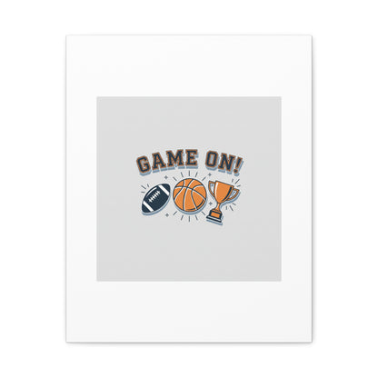 Game On! Matte Canvas, Stretched | Playoff Bracket Poster, Sports Prediction Print