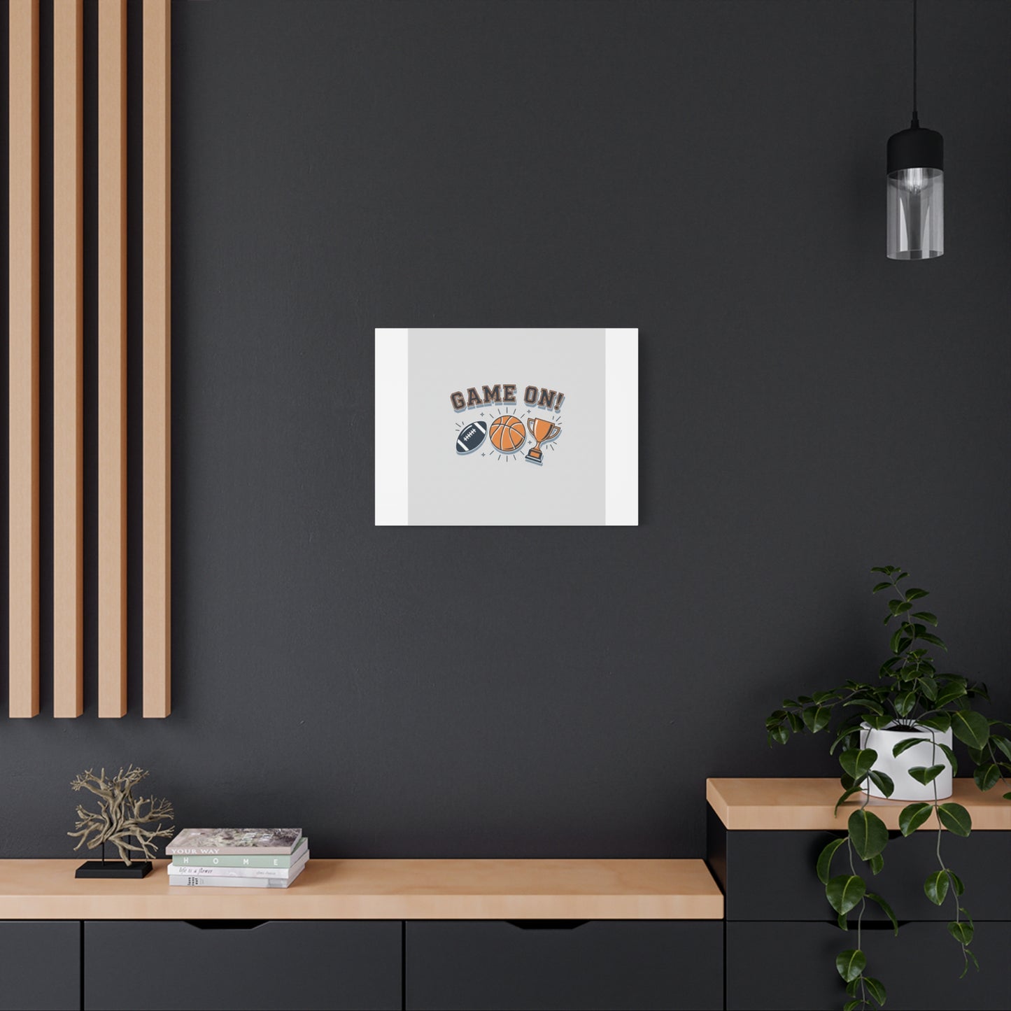 Game On! Matte Canvas, Stretched | Playoff Bracket Poster, Sports Prediction Print