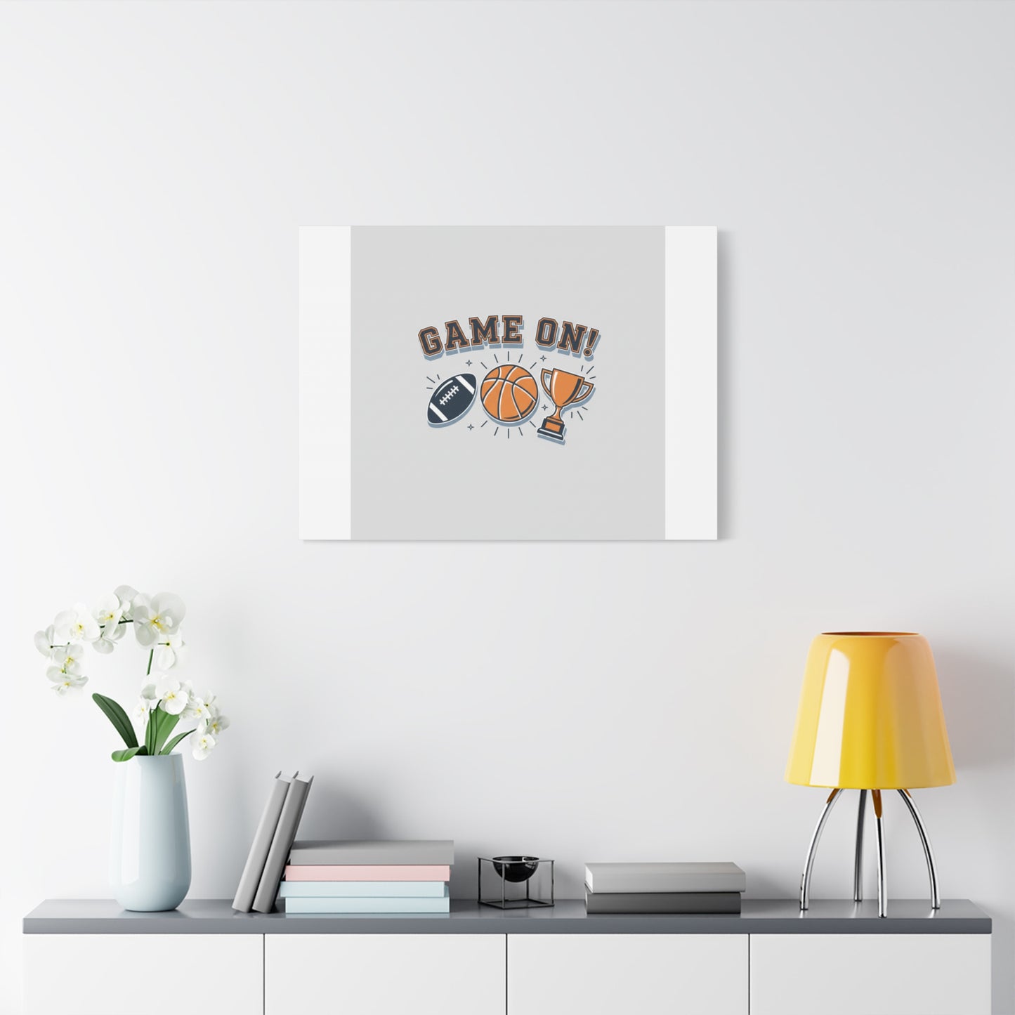 Game On! Matte Canvas, Stretched | Playoff Bracket Poster, Sports Prediction Print
