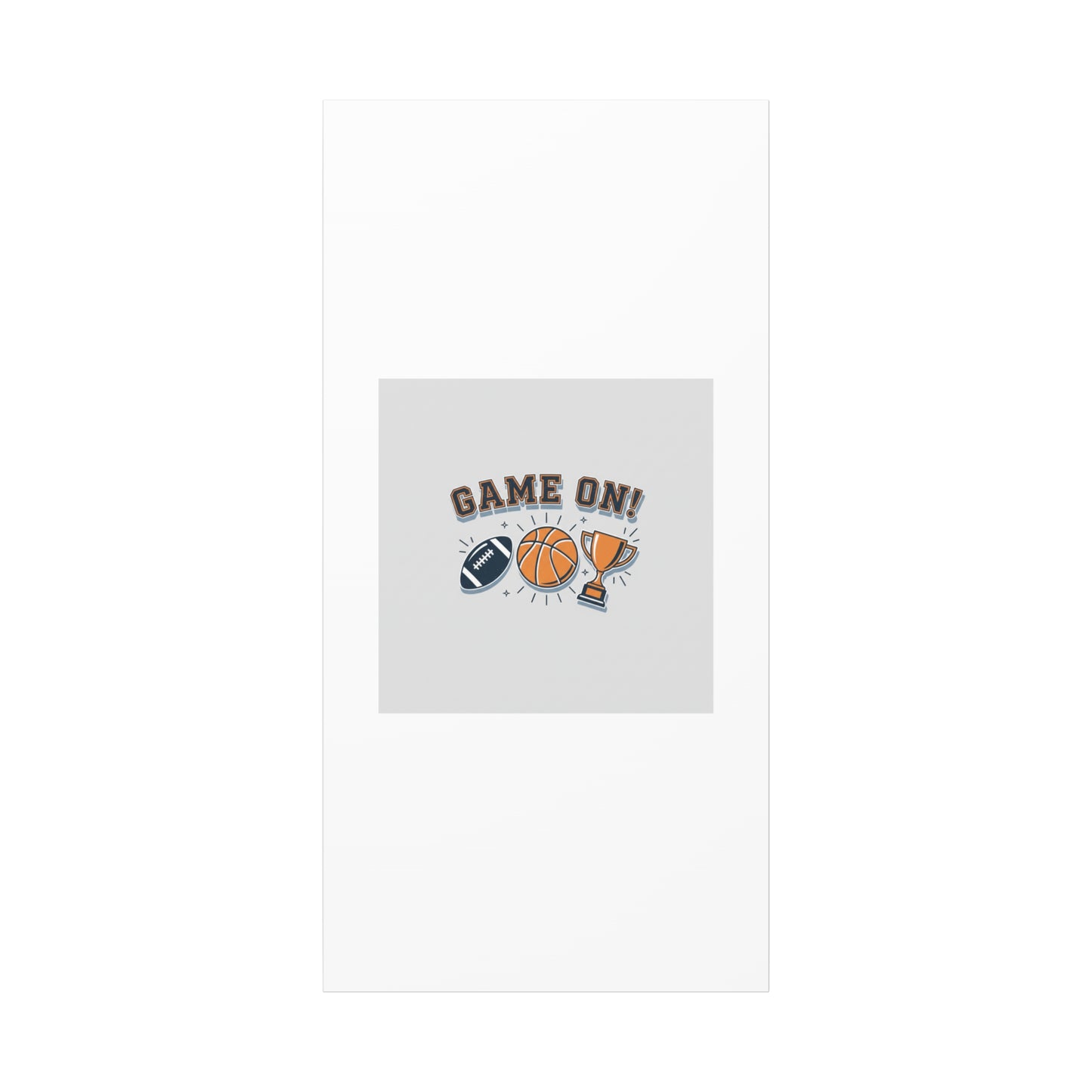 Game On! Matte Canvas, Stretched | Playoff Bracket Poster, Sports Prediction Print
