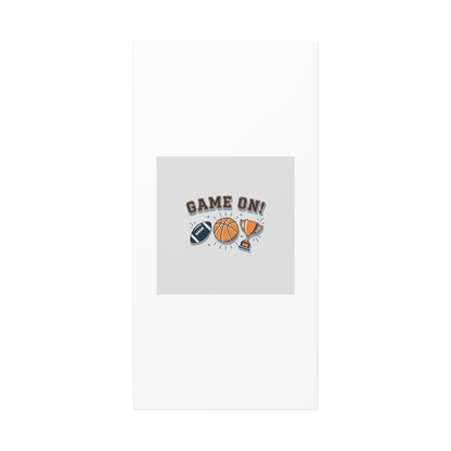 Game On! Matte Canvas, Stretched | Playoff Bracket Poster, Sports Prediction Print