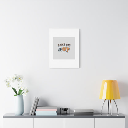 Game On! Matte Canvas, Stretched | Playoff Bracket Poster, Sports Prediction Print