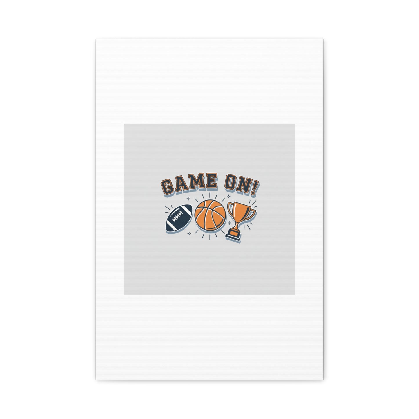 Game On! Matte Canvas, Stretched | Playoff Bracket Poster, Sports Prediction Print