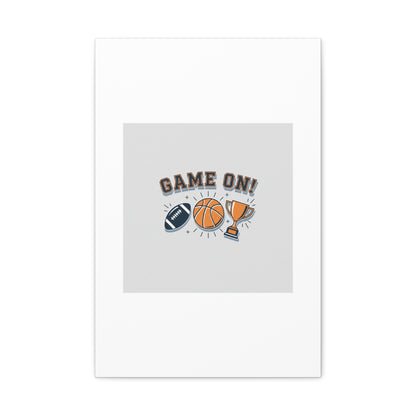 Game On! Matte Canvas, Stretched | Playoff Bracket Poster, Sports Prediction Print
