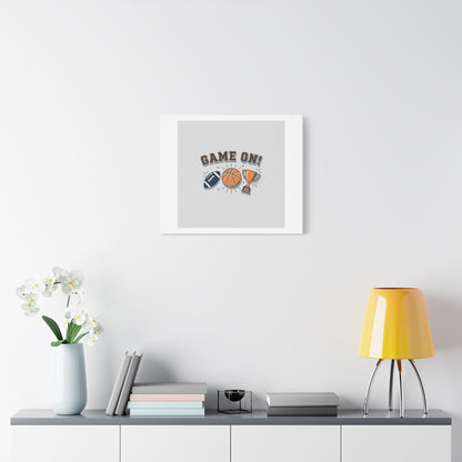 Game On! Matte Canvas, Stretched | Playoff Bracket Poster, Sports Prediction Print