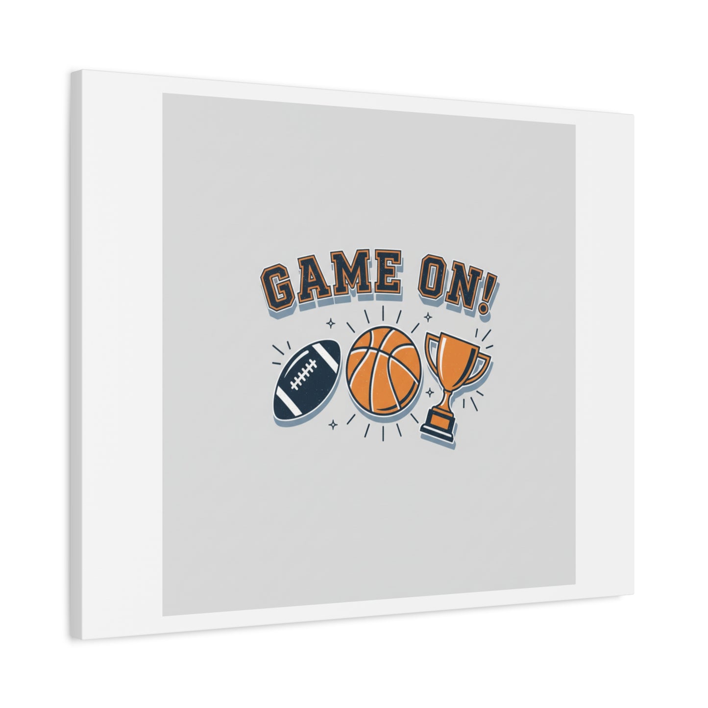 Game On! Matte Canvas, Stretched | Playoff Bracket Poster, Sports Prediction Print