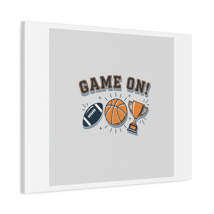 Game On! Matte Canvas, Stretched | Playoff Bracket Poster, Sports Prediction Print