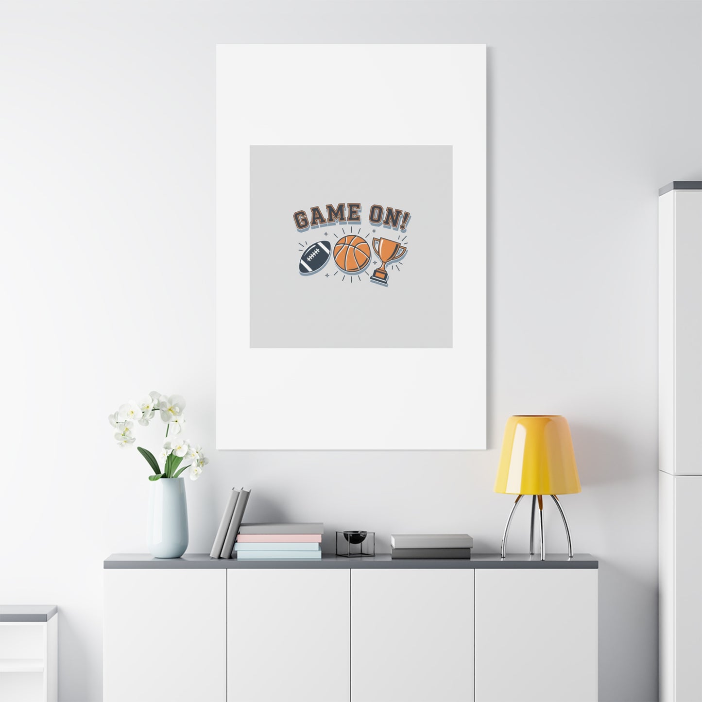 Game On! Matte Canvas, Stretched | Playoff Bracket Poster, Sports Prediction Print