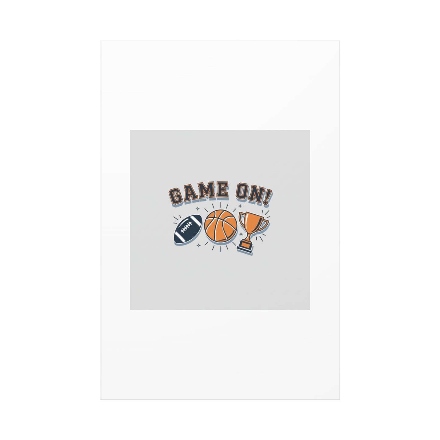Game On! Matte Canvas, Stretched | Playoff Bracket Poster, Sports Prediction Print