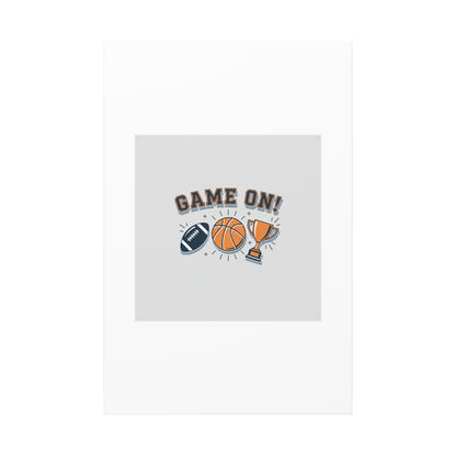 Game On! Matte Canvas, Stretched | Playoff Bracket Poster, Sports Prediction Print
