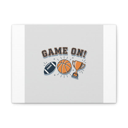 Game On! Matte Canvas, Stretched | Playoff Bracket Poster, Sports Prediction Print