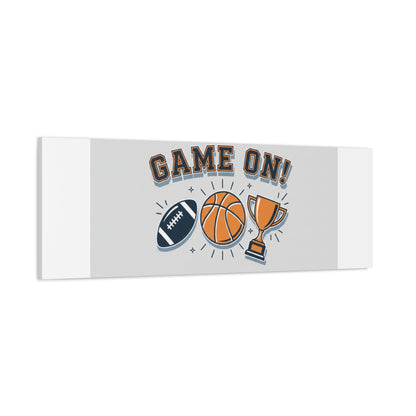 Game On! Matte Canvas, Stretched | Playoff Bracket Poster, Sports Prediction Print