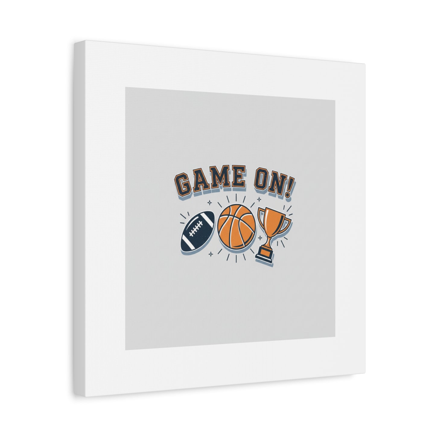 Game On! Matte Canvas, Stretched | Playoff Bracket Poster, Sports Prediction Print
