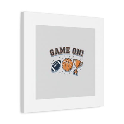 Game On! Matte Canvas, Stretched | Playoff Bracket Poster, Sports Prediction Print