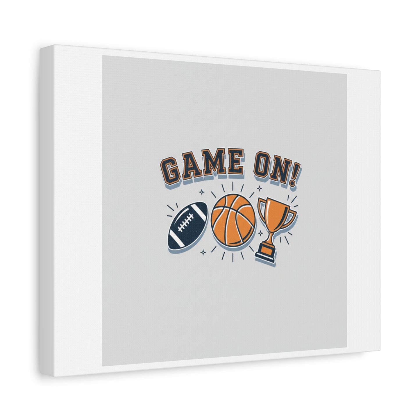 Game On! Matte Canvas, Stretched | Playoff Bracket Poster, Sports Prediction Print