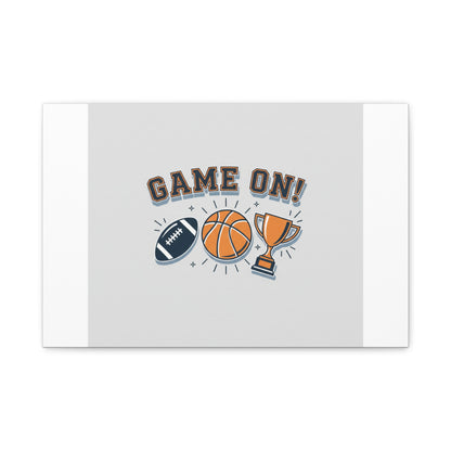 Game On! Matte Canvas, Stretched | Playoff Bracket Poster, Sports Prediction Print