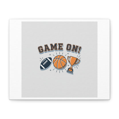 Game On! Matte Canvas, Stretched | Playoff Bracket Poster, Sports Prediction Print
