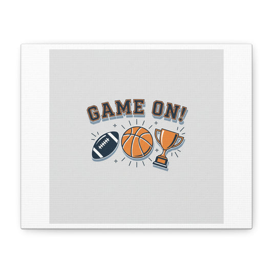 Game On! Matte Canvas, Stretched | Playoff Bracket Poster, Sports Prediction Print