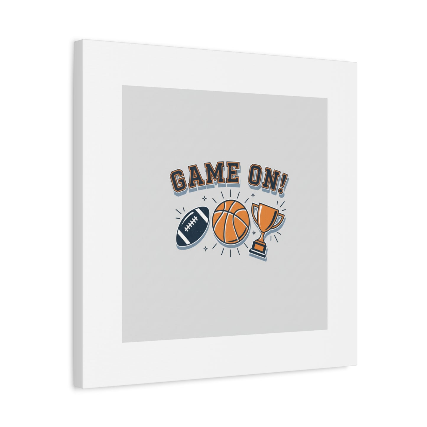 Game On! Matte Canvas, Stretched | Playoff Bracket Poster, Sports Prediction Print