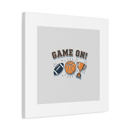 Game On! Matte Canvas, Stretched | Playoff Bracket Poster, Sports Prediction Print