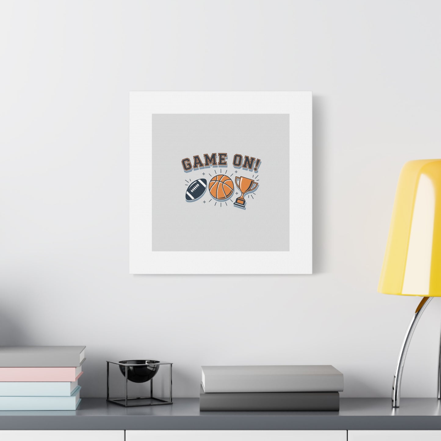 Game On! Matte Canvas, Stretched | Playoff Bracket Poster, Sports Prediction Print