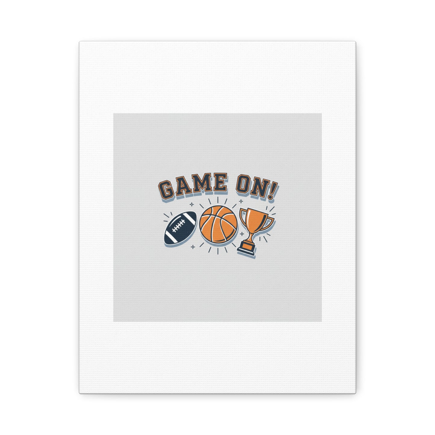 Game On! Matte Canvas, Stretched | Playoff Bracket Poster, Sports Prediction Print