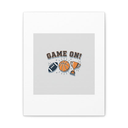 Game On! Matte Canvas, Stretched | Playoff Bracket Poster, Sports Prediction Print