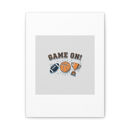 Game On! Matte Canvas, Stretched | Playoff Bracket Poster, Sports Prediction Print
