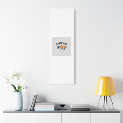 Game On! Matte Canvas, Stretched | Playoff Bracket Poster, Sports Prediction Print