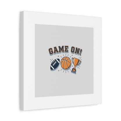 Game On! Matte Canvas, Stretched | Playoff Bracket Poster, Sports Prediction Print