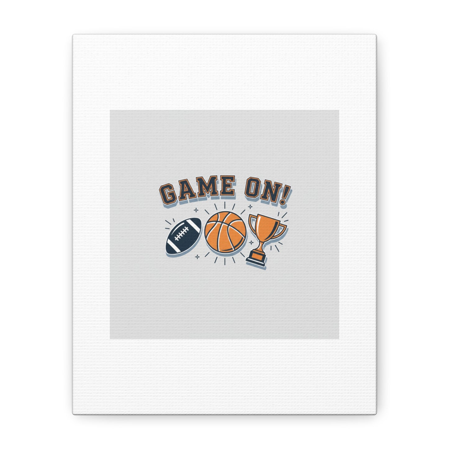 Game On! Matte Canvas, Stretched | Playoff Bracket Poster, Sports Prediction Print